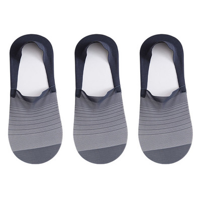 3 para muških čarapa Ljetne ultra-tanke nevidljive muške brodske čarape Elastične silikonske neklizajuće kratke svilene čarape No Show Sokken
