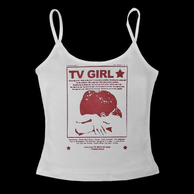 Y2k Print Tank Top Αμάνικο Γυναικείο Πράσινο Punk Crop Vintage Cool Girl Gothic Fairycore σέξι Corset Grunge Tank ζαρτιέρες emo