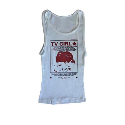 Y2k Print Tank Top Αμάνικο Γυναικείο Πράσινο Punk Crop Vintage Cool Girl Gothic Fairycore σέξι Corset Grunge Tank ζαρτιέρες emo
