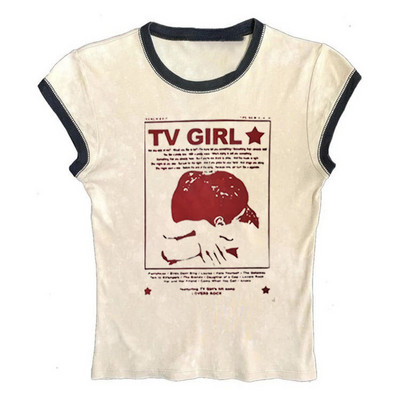 Y2k Print Tank Top Αμάνικο Γυναικείο Πράσινο Punk Crop Vintage Cool Girl Gothic Fairycore σέξι Corset Grunge Tank ζαρτιέρες emo