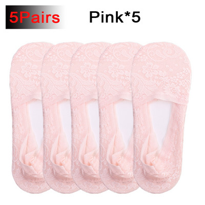 Nyári szexi csipkezokni női jégselyem virág mélyen kivágott zokni láthatatlan csúszásgátló csipke bokazokni légáteresztő csónak Sox női