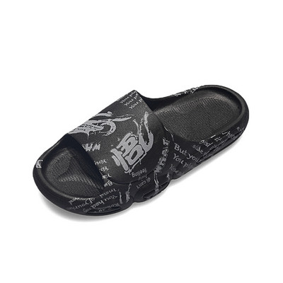 2023 Summer New In Ανδρικές παντόφλες Υπαίθρια Κορεάτικη πλατφόρμα Breathable Beach Antislip Massage Sports Lazy Off White Ανδρικές παντόφλες