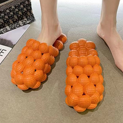 2023. aasta unisex suvised naised õues paksud pehme põhjaga sussid mullimassaažiga litši sandaalid ühevärvilised sandaalid paarisussid