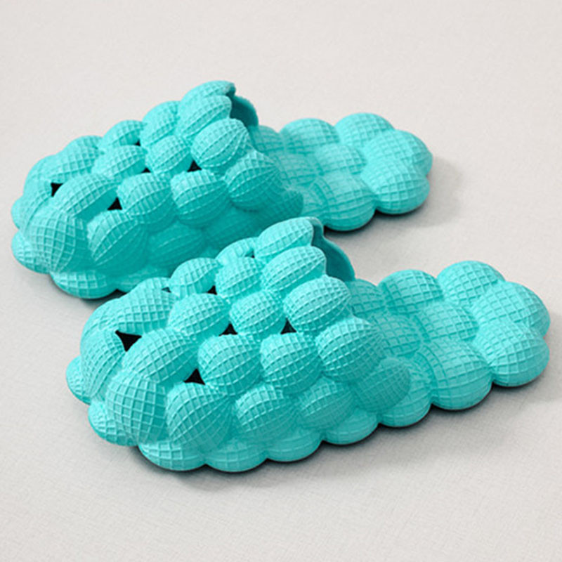 2023. aasta unisex suvised naised õues paksud pehme põhjaga sussid mullimassaažiga litši sandaalid ühevärvilised sandaalid paarisussid