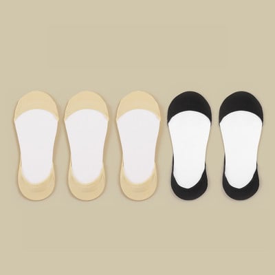 Čarape ženske pamučne nevidljive ljetne tanke prozračne mekane silikonske neklizajuće modne za visoke pete Čarape s čamcem Čarape s potplatom 5 pari