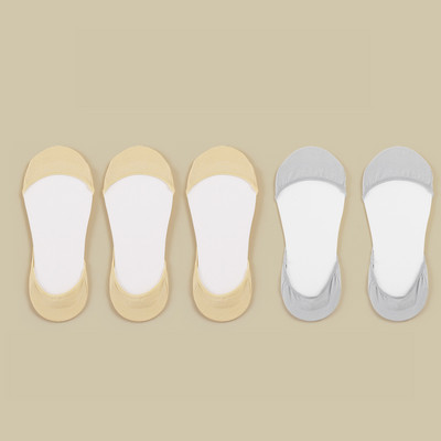 Čarape ženske pamučne nevidljive ljetne tanke prozračne mekane silikonske neklizajuće modne za visoke pete Čarape s čamcem Čarape s potplatom 5 pari