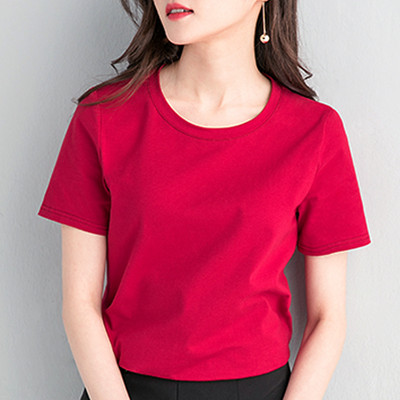 MRMT 2024 uhiuus suvine naiste T-särk Lühikeste varrukatega puuvillane Poole varrukatega T-särk naistele Pure Color Tops T-särk