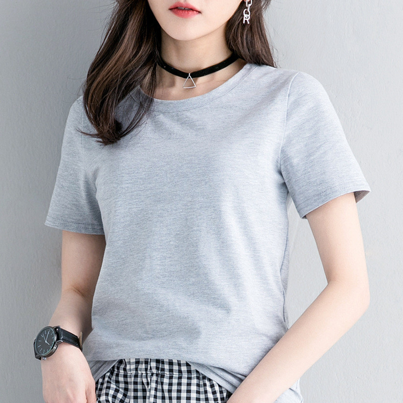 MRMT 2024 uhiuus suvine naiste T-särk Lühikeste varrukatega puuvillane Poole varrukatega T-särk naistele Pure Color Tops T-särk