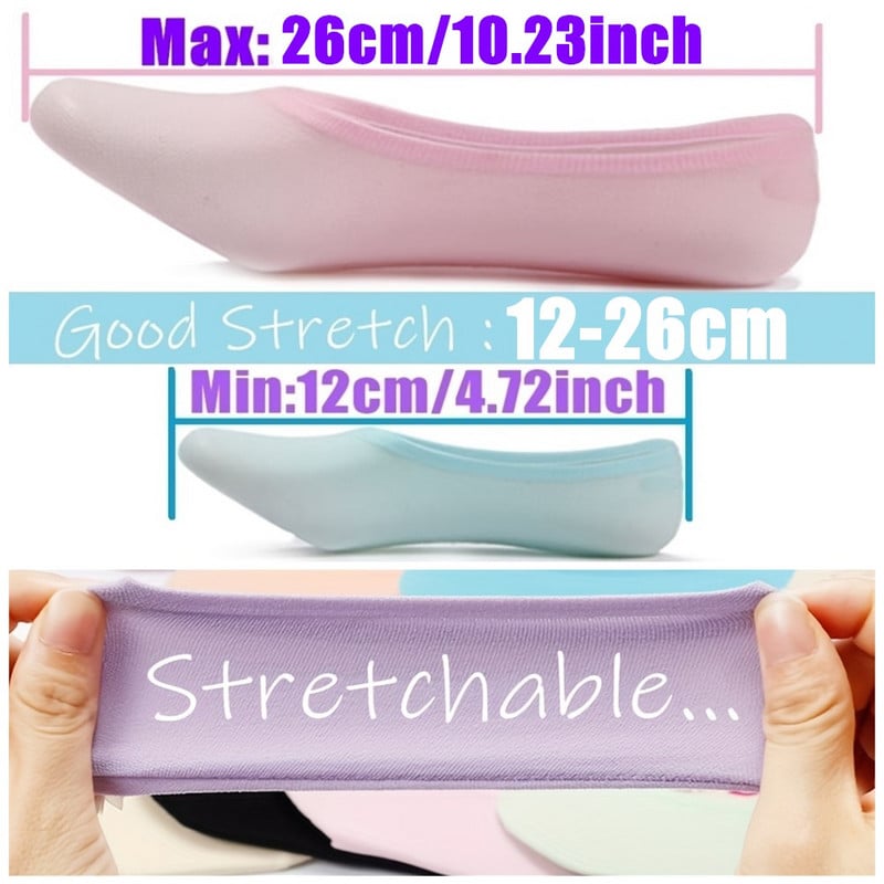 10 paari peidetud sokke No Show Boat sokid hingavad madala lõikega pahkluu sokid nähtamatud