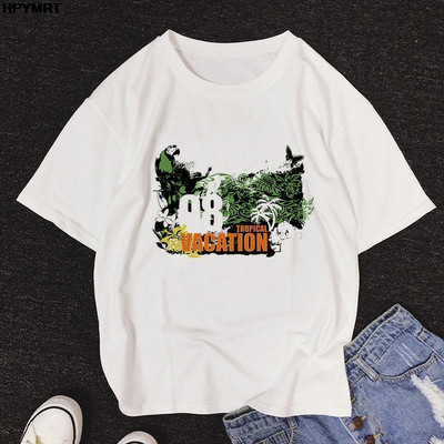 2024 Summer Street Fashion γυναικεία ρούχα T-shirt καρτούν ρετρό γραφικά εκτύπωση Casual άνετα κοντομάνικα Μπλουζάκια μεγάλου μεγέθους