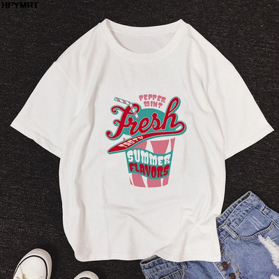 2024 Summer Street Fashion γυναικεία ρούχα T-shirt καρτούν ρετρό γραφικά εκτύπωση Casual άνετα κοντομάνικα Μπλουζάκια μεγάλου μεγέθους