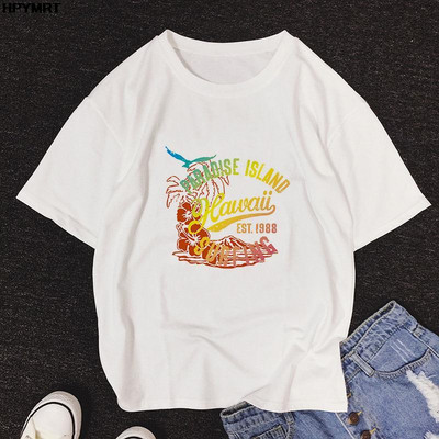 2024 Summer Street Fashion γυναικεία ρούχα T-shirt καρτούν ρετρό γραφικά εκτύπωση Casual άνετα κοντομάνικα Μπλουζάκια μεγάλου μεγέθους