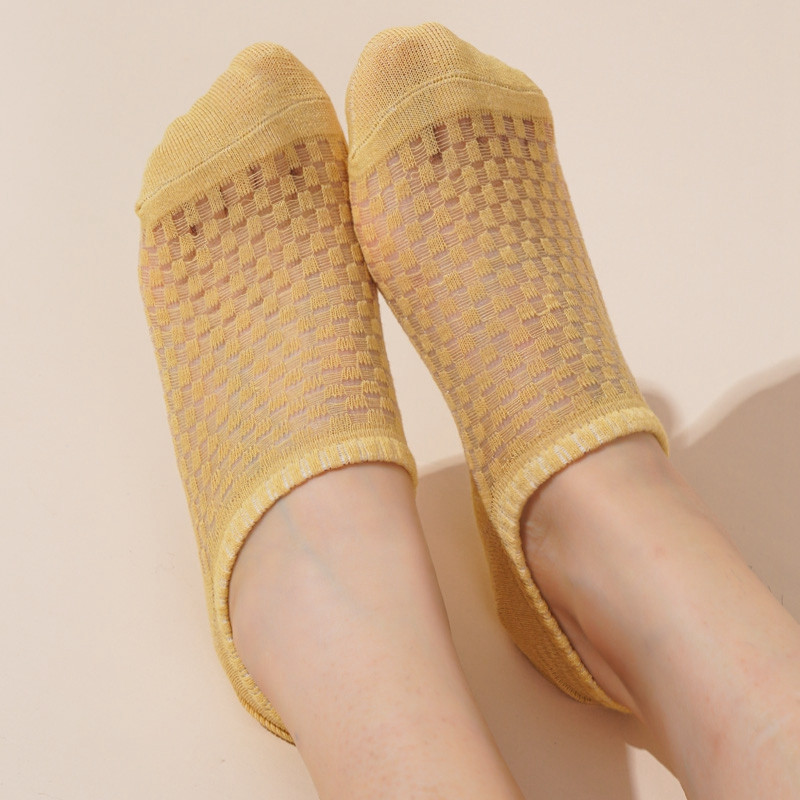 Naiste paadi sokid suvised õhukesed võrgusilmad hingavad ühevärvilised Kõik sobivad sokid Naistele mõeldud libisemiskindlad nähtamatud madalad sokid