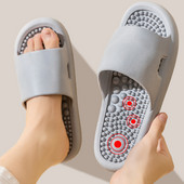 Férfi Otthon Masszázs Papucsok Pár Fürdőszoba Csúszásmentes Szandál Női Alkalmi vastag alsó egyszínű Kényelmi Cipők Zapato Mujer