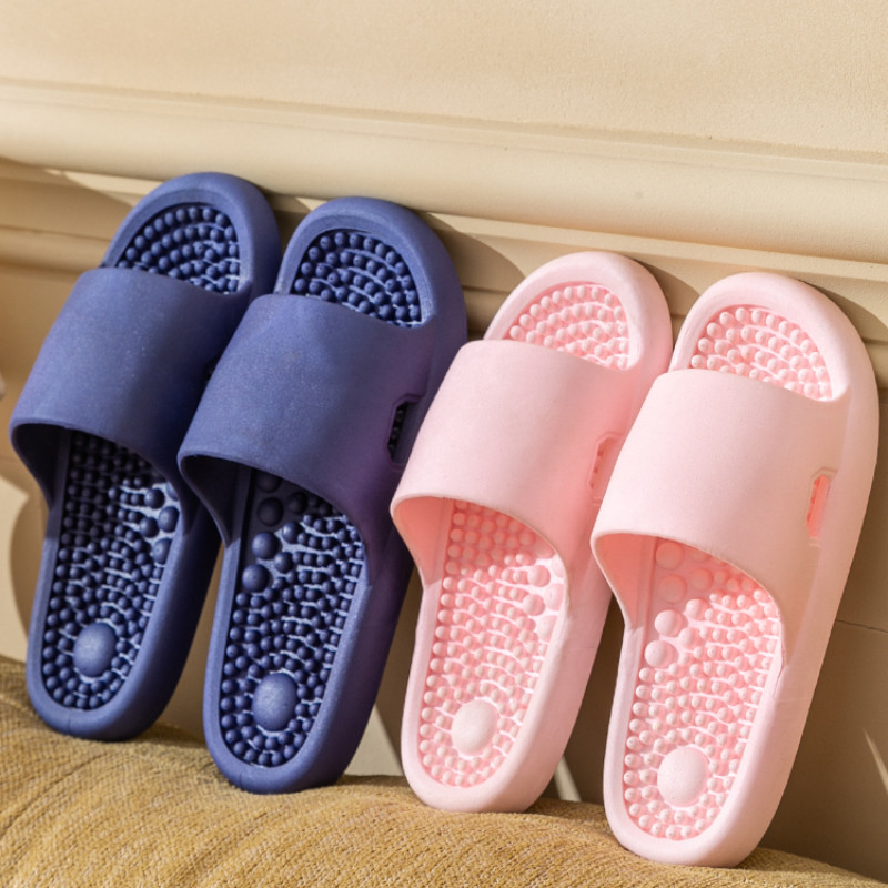 Férfi Otthon Masszázs Papucsok Pár Fürdőszoba Csúszásmentes Szandál Női Alkalmi vastag alsó egyszínű Kényelmi Cipők Zapato Mujer