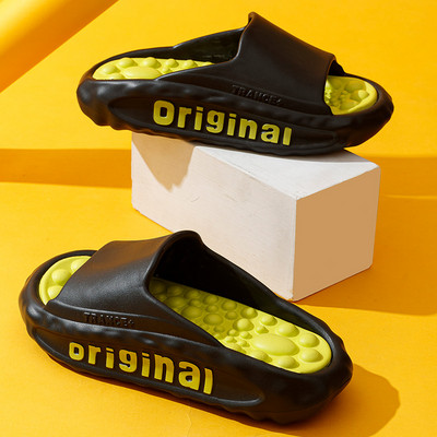 Paks platvorm Mood Lihtsad Sussid Meeste Suvised Sandaalid Jalamassaaž Kodusussid Ranna Meeste kingad