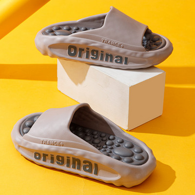 Paks platvorm Mood Lihtsad Sussid Meeste Suvised Sandaalid Jalamassaaž Kodusussid Ranna Meeste kingad