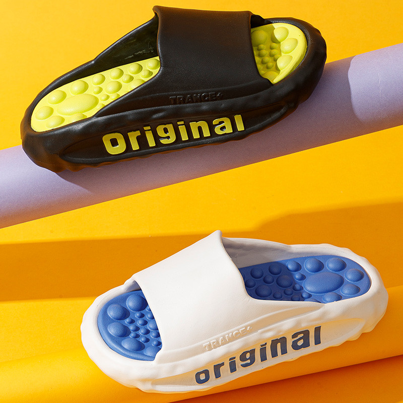 Paks platvorm Mood Lihtsad Sussid Meeste Suvised Sandaalid Jalamassaaž Kodusussid Ranna Meeste kingad