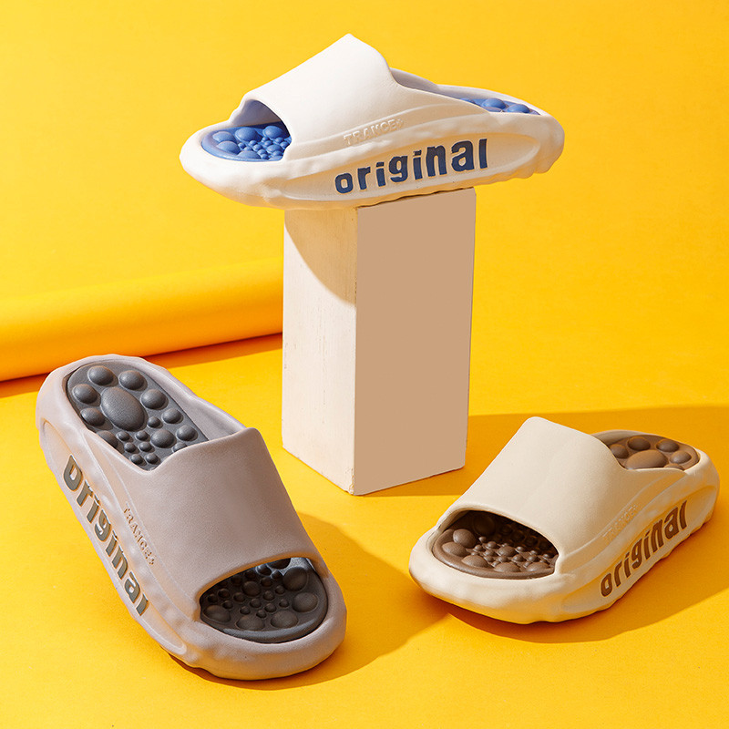 Paks platvorm Mood Lihtsad Sussid Meeste Suvised Sandaalid Jalamassaaž Kodusussid Ranna Meeste kingad