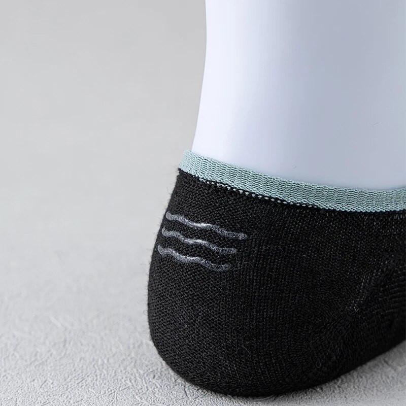 5 pár férfi/női csónakzokni, láthatatlan mélyen kivágott szilikon csúszásgátló, nyári bokaálló zokni, hálós, légáteresztő