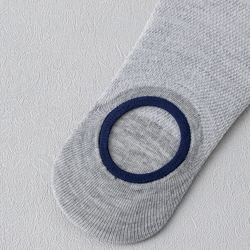 5 pár férfi/női csónakzokni, láthatatlan mélyen kivágott szilikon csúszásgátló, nyári bokaálló zokni, hálós, légáteresztő