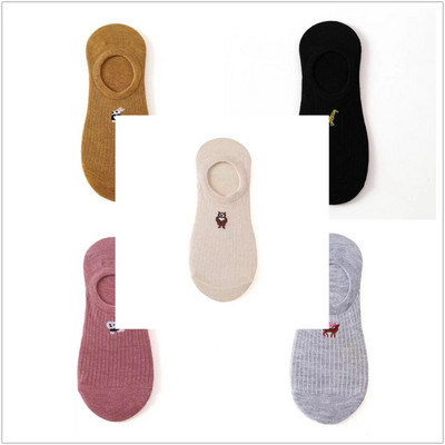 10 tükki = 5 paari/partii Nähtamatud multifilmi puuvillased hingavad sokid naiste suvetüdrukud vabaaja lühikeste pahkluu paat madala lõikega Lady Sox