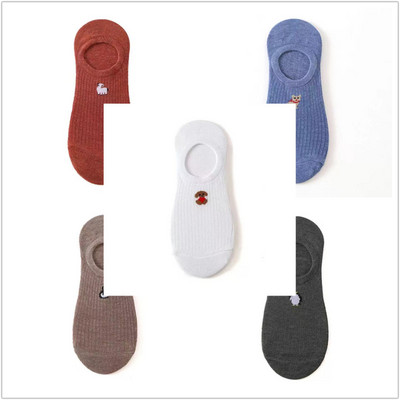 10 tükki = 5 paari/partii Nähtamatud multifilmi puuvillased hingavad sokid naiste suvetüdrukud vabaaja lühikeste pahkluu paat madala lõikega Lady Sox