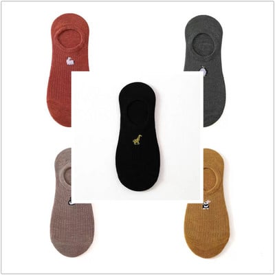 10 tükki = 5 paari/partii Nähtamatud multifilmi puuvillased hingavad sokid naiste suvetüdrukud vabaaja lühikeste pahkluu paat madala lõikega Lady Sox