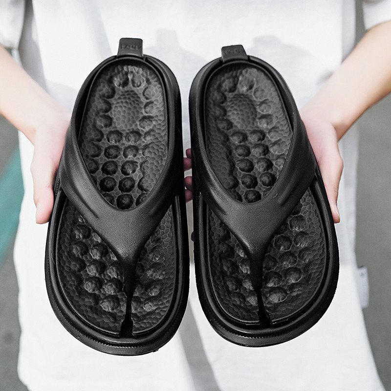 Meeste plätud, massaaž siseruumides õues sussid paks tald, mugavad meeste rannasandaalid, libisemiskindlad vannituppa Kodu Meeste plätud