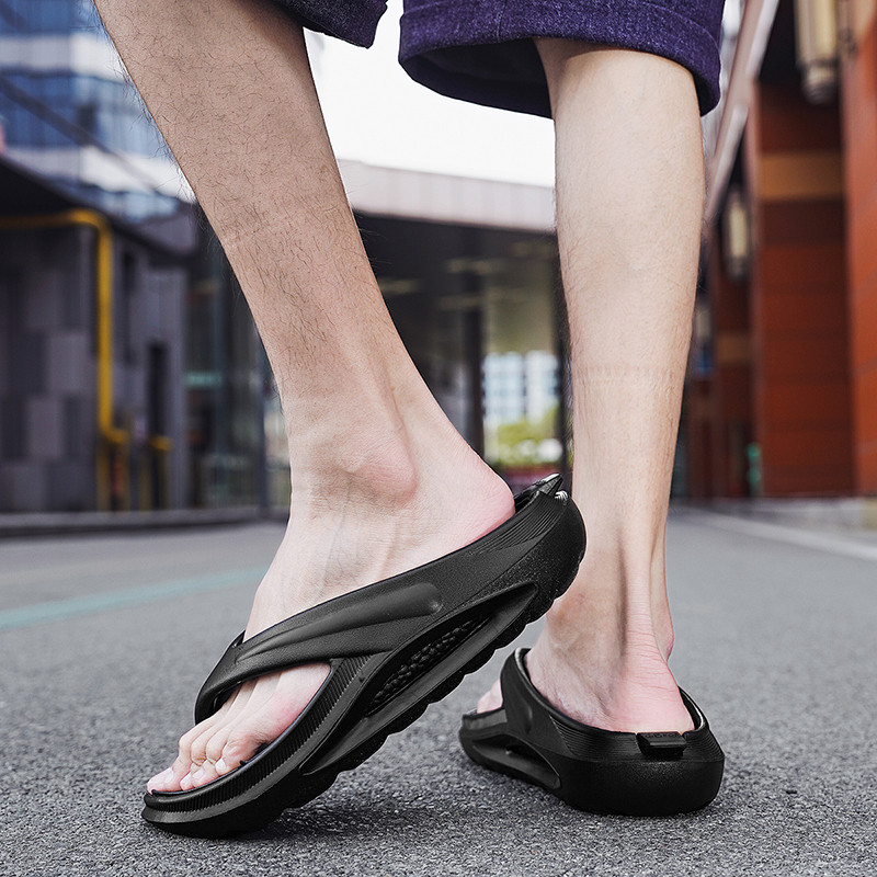 Meeste plätud, massaaž siseruumides õues sussid paks tald, mugavad meeste rannasandaalid, libisemiskindlad vannituppa Kodu Meeste plätud