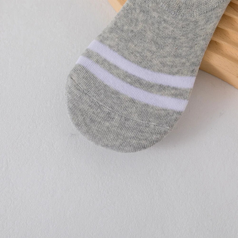 5 perechi de șosete invizibile pentru femei, șosete de vară anti-alunecare din bumbac pur, șosete de barca subțiri, lejer, respirabile