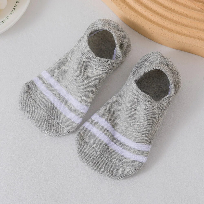 5 perechi de șosete invizibile pentru femei, șosete de vară anti-alunecare din bumbac pur, șosete de barca subțiri, lejer, respirabile