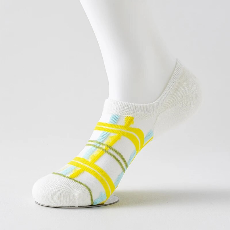 5 perechi de șosete pentru bărci din fibră de sticlă pentru femei, șosete invizibile din silicon cu tăiere joasă, anti-alunecare, respirabile de vară și fără glezne.
