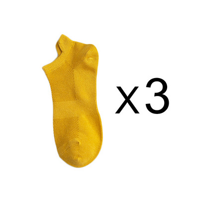 3 paari puuvillaseid sokke naistele meestele, lühikeste pahkluudega, kvaliteetsed hingavad suvised vabaajamoelised madala lõikega naiste sokid