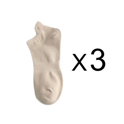 3 paari puuvillaseid sokke naistele meestele, lühikeste pahkluudega, kvaliteetsed hingavad suvised vabaajamoelised madala lõikega naiste sokid