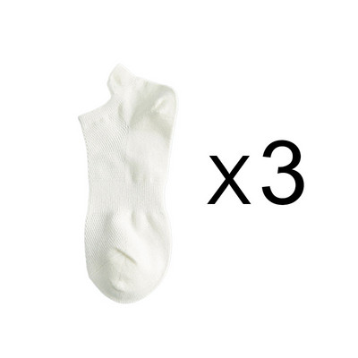3 paari puuvillaseid sokke naistele meestele, lühikeste pahkluudega, kvaliteetsed hingavad suvised vabaajamoelised madala lõikega naiste sokid