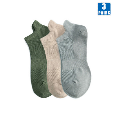 3 paari puuvillaseid sokke naistele meestele, lühikeste pahkluudega, kvaliteetsed hingavad suvised vabaajamoelised madala lõikega naiste sokid