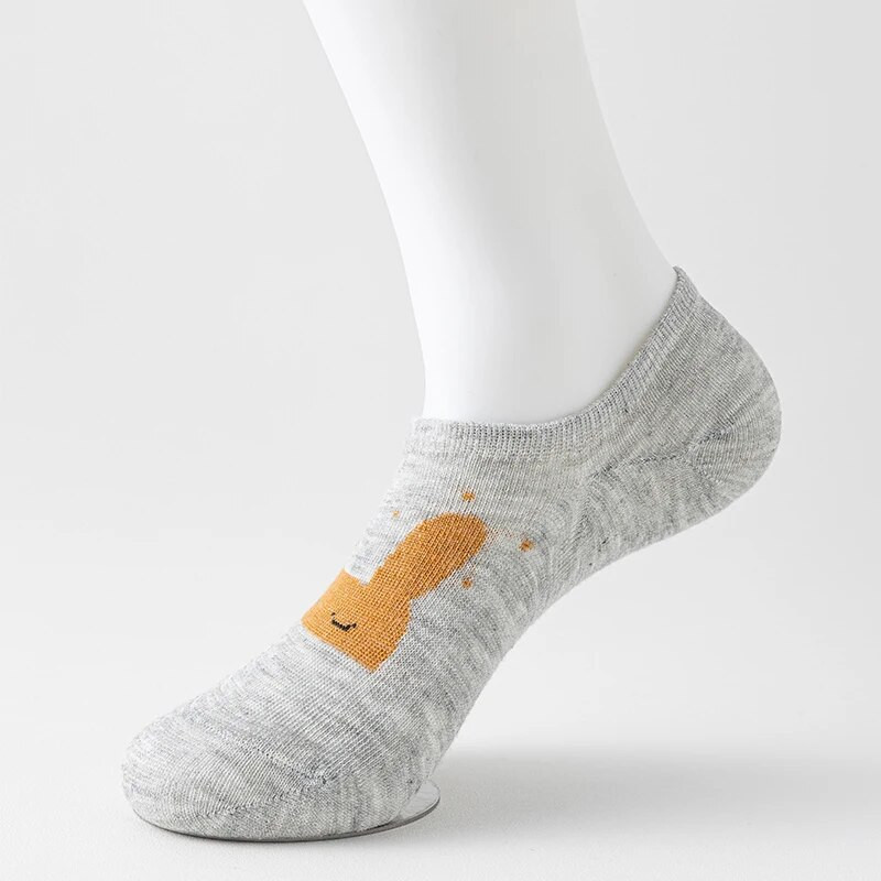 5 paari nähtamatuid madala lõikega silikoonist libisemisvastaseid suviseid hingavaid pahkluusokke NAISTE kasside paadi sokkidele