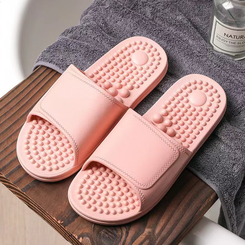 Talpmasszázs műanyag papucs férfiaknak nyáron beltéri, fürdőszobás, zuhanyzós, csúszásmentes háztartási, nyári férfi menő papucs