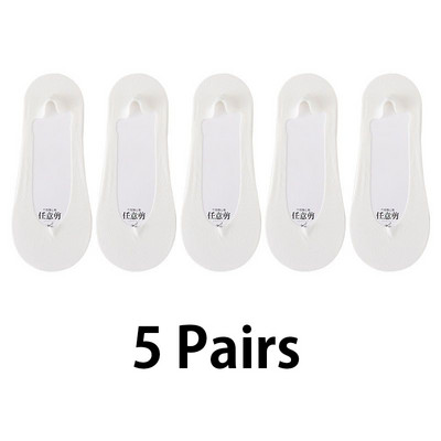 5 paari silikoonist libisemisvastased naiste sokid jääsiidist suvised hingavad sokid sussid madala lõikega paadi sokid puuvillast põhjaga kiire kohaletoimetamine