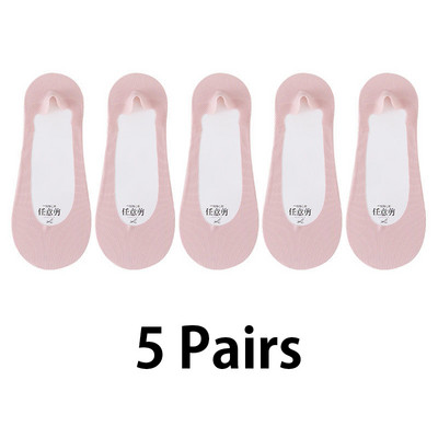 5 paari silikoonist libisemisvastased naiste sokid jääsiidist suvised hingavad sokid sussid madala lõikega paadi sokid puuvillast põhjaga kiire kohaletoimetamine