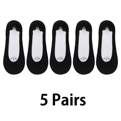 5 paari silikoonist libisemisvastased naiste sokid jääsiidist suvised hingavad sokid sussid madala lõikega paadi sokid puuvillast põhjaga kiire kohaletoimetamine