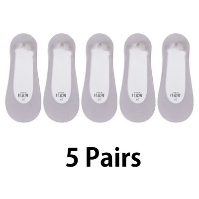 5 paari silikoonist libisemisvastased naiste sokid jääsiidist suvised hingavad sokid sussid madala lõikega paadi sokid puuvillast põhjaga kiire kohaletoimetamine