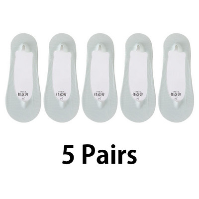 5 paari silikoonist libisemisvastased naiste sokid jääsiidist suvised hingavad sokid sussid madala lõikega paadi sokid puuvillast põhjaga kiire kohaletoimetamine
