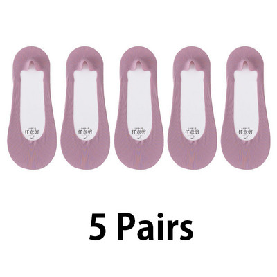 5 paari silikoonist libisemisvastased naiste sokid jääsiidist suvised hingavad sokid sussid madala lõikega paadi sokid puuvillast põhjaga kiire kohaletoimetamine