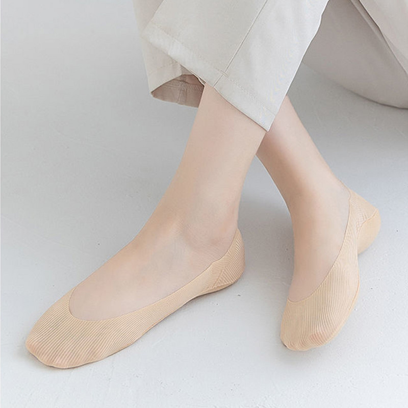 5 paari silikoonist libisemisvastased naiste sokid jääsiidist suvised hingavad sokid sussid madala lõikega paadi sokid puuvillast põhjaga kiire kohaletoimetamine