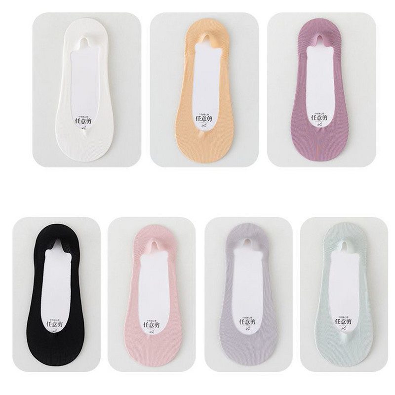 5 paari silikoonist libisemisvastased naiste sokid jääsiidist suvised hingavad sokid sussid madala lõikega paadi sokid puuvillast põhjaga kiire kohaletoimetamine