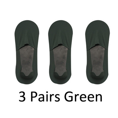 3 paari Suvised vabaaja meeste sokid Nähtamatud õhukesed madala lõikega sokid hingavad No Show Silikoonist Libisemiskindlad sokid Puuvillane Alt Imab higi