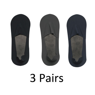 3 paari Suvised vabaaja meeste sokid Nähtamatud õhukesed madala lõikega sokid hingavad No Show Silikoonist Libisemiskindlad sokid Puuvillane Alt Imab higi