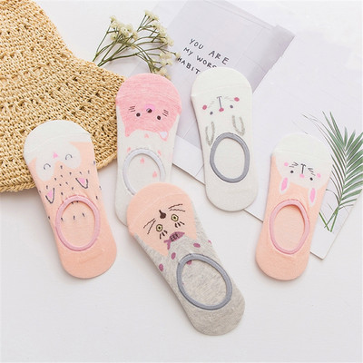 2023-as új 5 pár/tétel sekély láthatatlan zokni Női tömör bokazokni készletben Légáteresztő súrlódásgátló zokni 35-41 Dropshipping